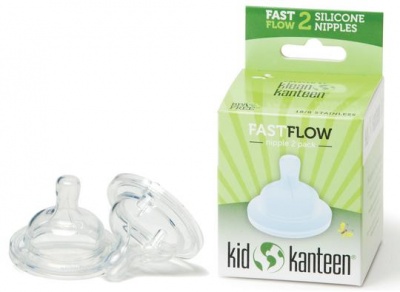 Set of 2 Baby Teats - Fast Flow Clear